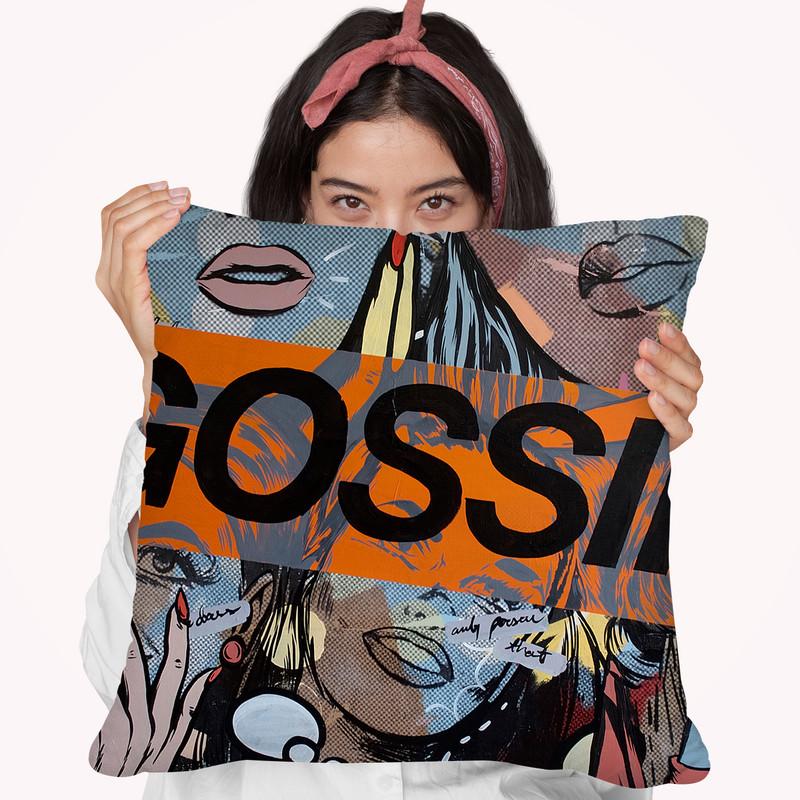 Gossiping Throw Pillow By Dan Monteavaro - All About Vibe