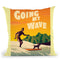 Going My Wave Throw Pillow By American Flat - All About Vibe