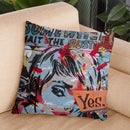 Yes Yes Throw Pillow By Dan Monteavaro - All About Vibe