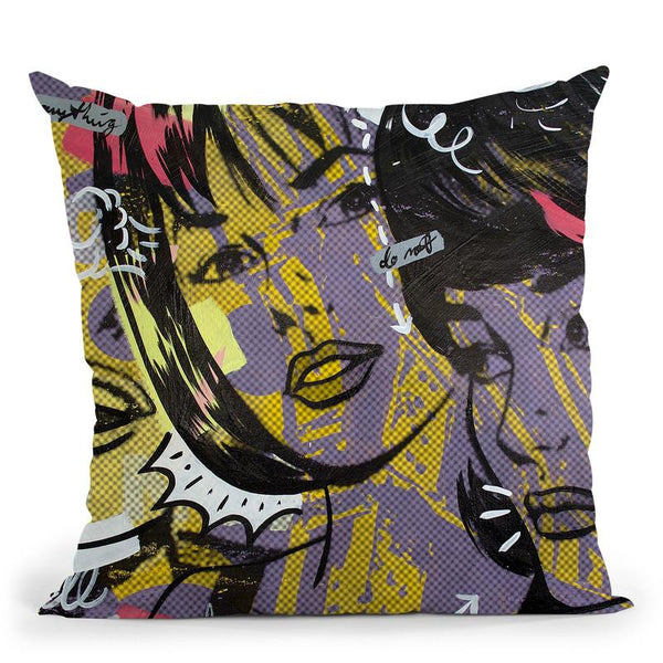 Anything We Said Throw Pillow By Dan Monteavaro - All About Vibe