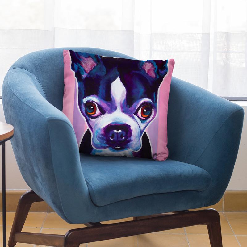 Missy Throw Pillow By Dawgart - All About Vibe