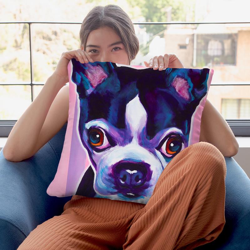 Missy Throw Pillow By Dawgart - All About Vibe