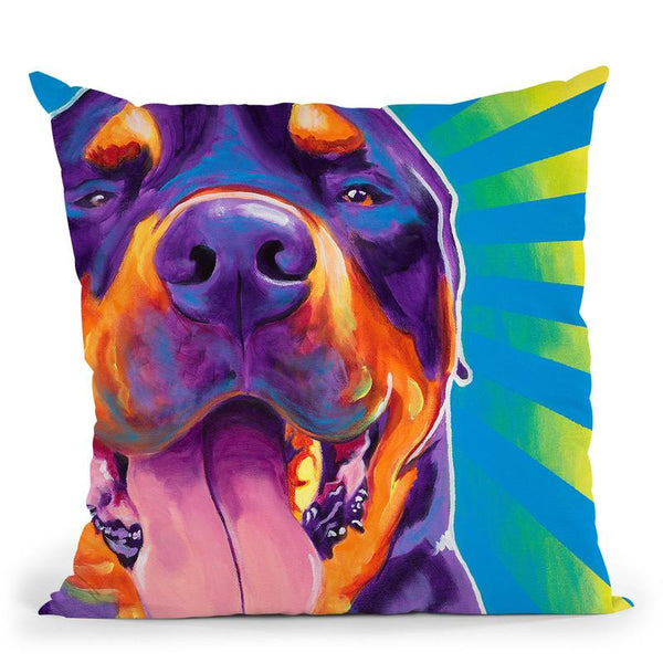 Duncan Throw Pillow By Dawgart - All About Vibe