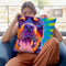 Duncan Throw Pillow By Dawgart - All About Vibe