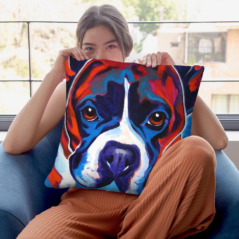 Atticus Throw Pillow By Dawgart - All About Vibe