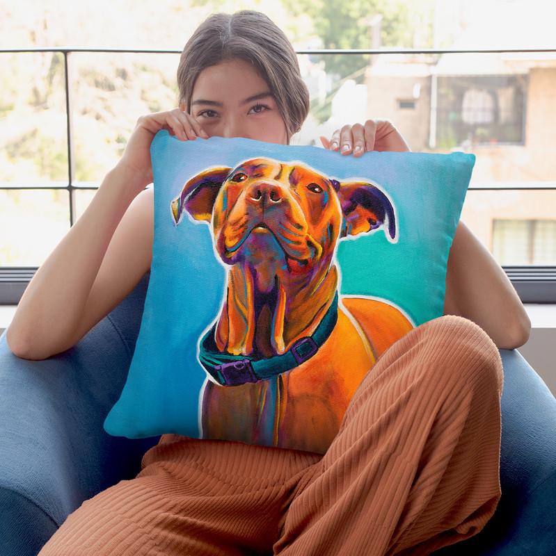 Elle Throw Pillow By Dawgart - All About Vibe