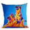 Erin & Eiko Throw Pillow By Dawgart - All About Vibe