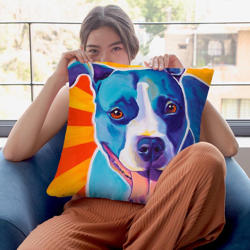 Leesa Ray Throw Pillow By Dawgart - All About Vibe
