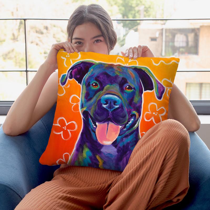 Martha Throw Pillow By Dawgart - All About Vibe