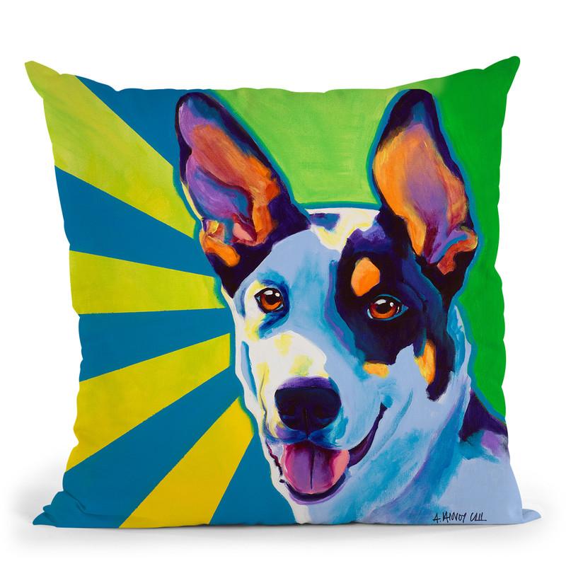 Oakey Throw Pillow By Dawgart - All About Vibe