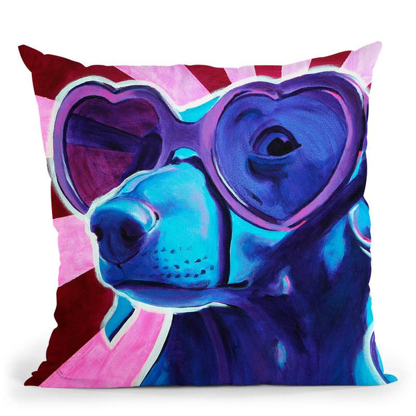 Puppy Love Throw Pillow By Dawgart - All About Vibe