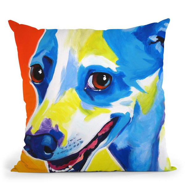 Skippy Throw Pillow By Dawgart - All About Vibe