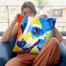 Skippy Throw Pillow By Dawgart - All About Vibe