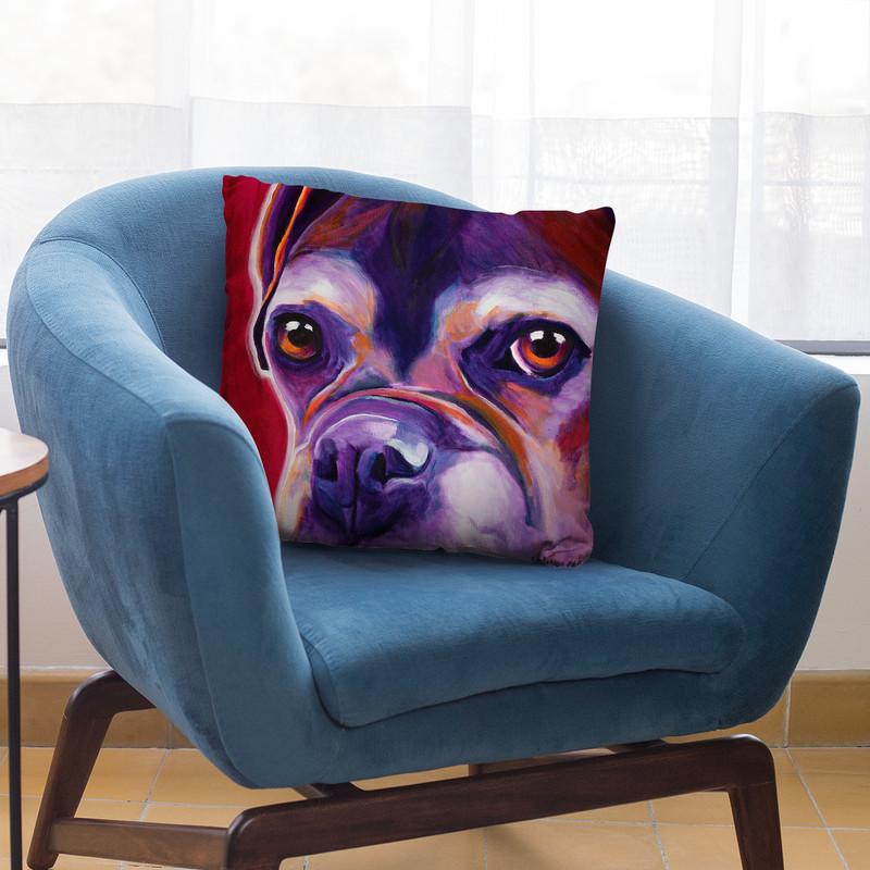 Wallace Throw Pillow By Dawgart - All About Vibe