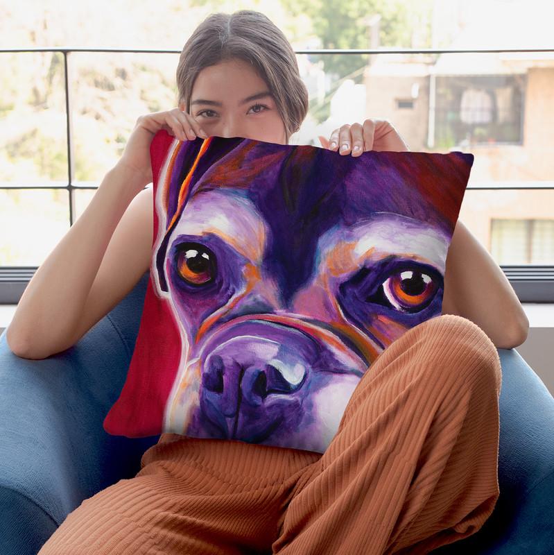 Wallace Throw Pillow By Dawgart - All About Vibe