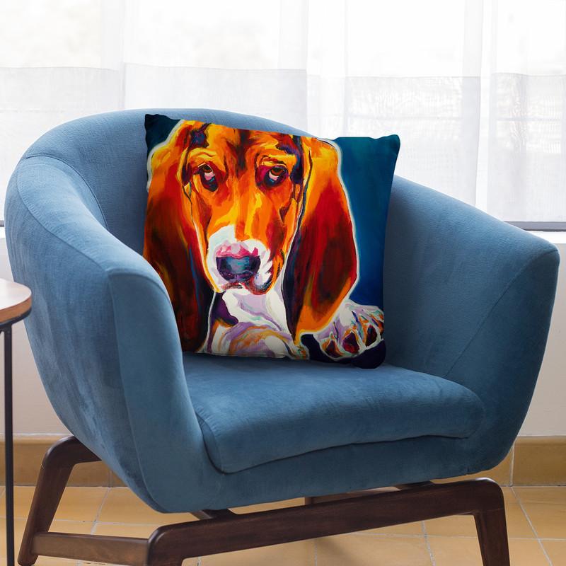 Ears Throw Pillow By Dawgart - All About Vibe