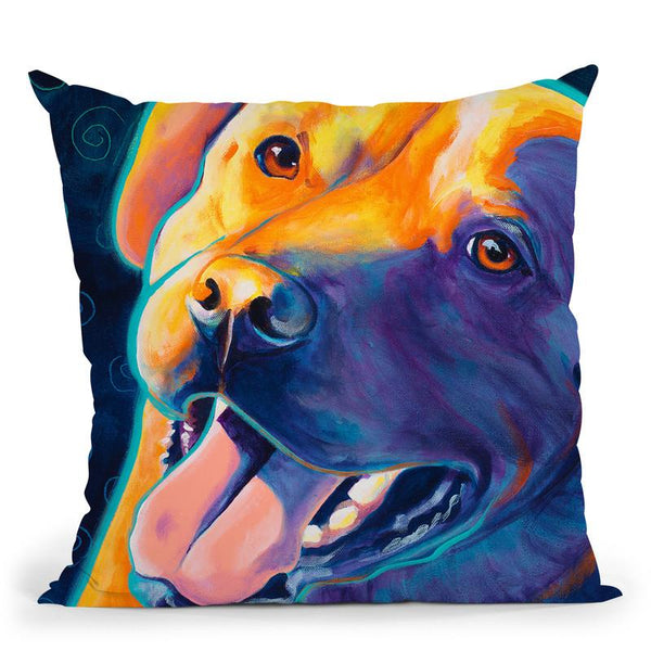 Fiesta Freddie Throw Pillow By Dawgart - All About Vibe