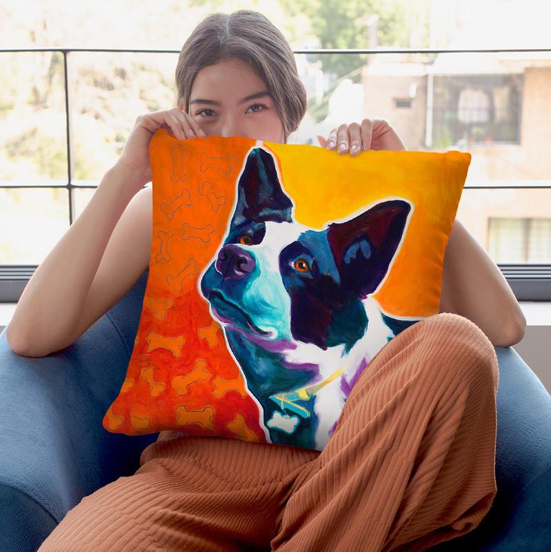 Piper Throw Pillow By Dawgart - All About Vibe