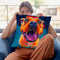 Pittie Party Throw Pillow By Dawgart - All About Vibe