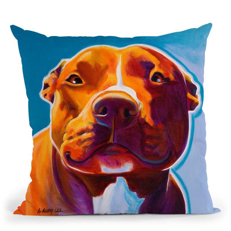 Scarlett Throw Pillow By Dawgart - All About Vibe