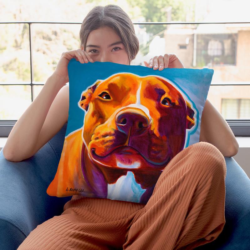 Scarlett Throw Pillow By Dawgart - All About Vibe