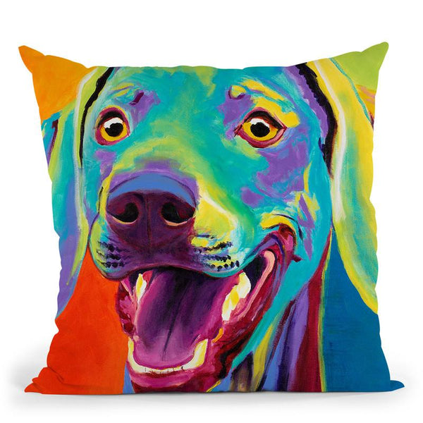 Taffy Throw Pillow By Dawgart - All About Vibe
