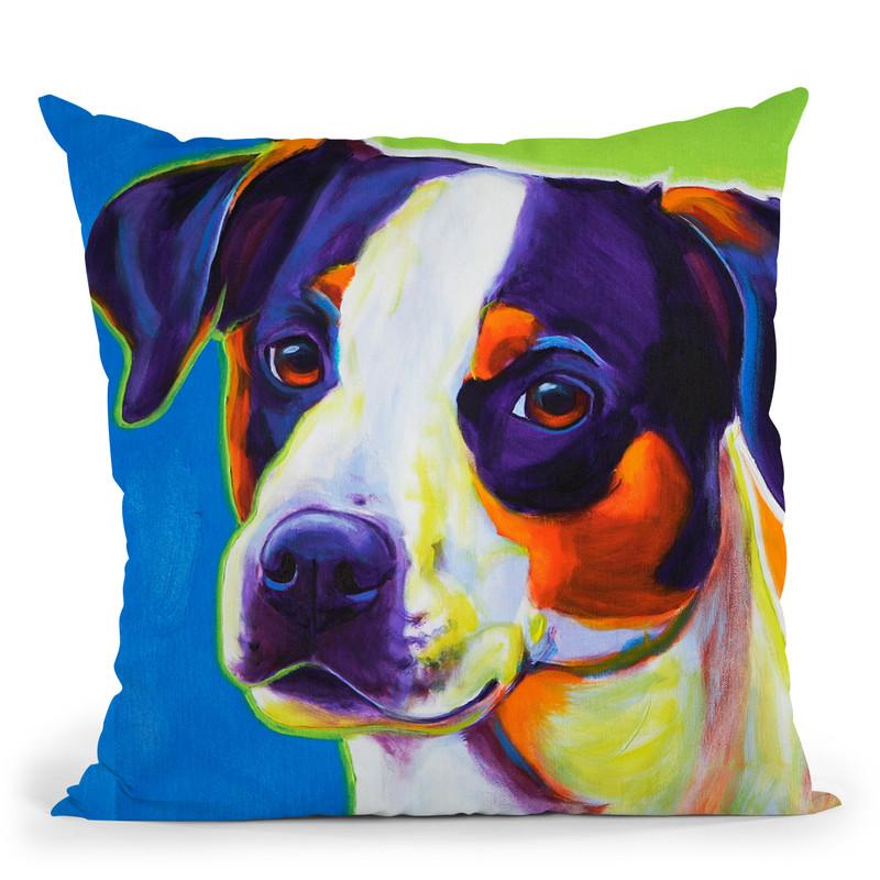 Lady Baillee Throw Pillow By Dawgart - All About Vibe