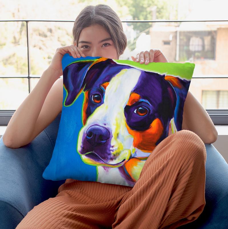 Lady Baillee Throw Pillow By Dawgart - All About Vibe