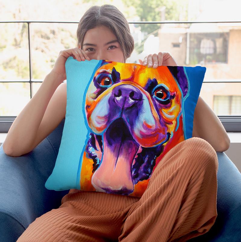 Tyson Throw Pillow By Dawgart - All About Vibe