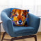 Riley Square Throw Pillow By Dawgart - All About Vibe