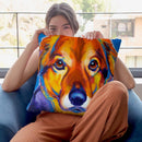 Riley Square Throw Pillow By Dawgart - All About Vibe