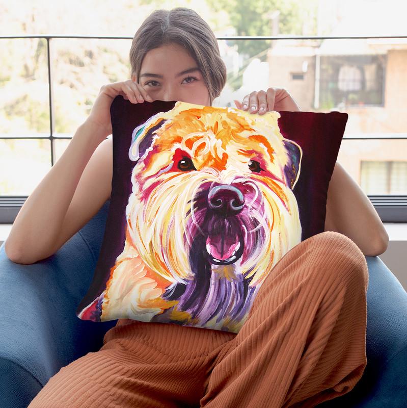 Bailey Boy Throw Pillow By Dawgart - All About Vibe