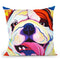 Bully Grin Throw Pillow By Dawgart - All About Vibe