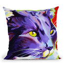 Cat Kelsier Throw Pillow By Dawgart - All About Vibe
