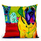 Drooler Get The Floor Throw Pillow By Dawgart - All About Vibe