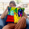 Drooler Get The Floor Throw Pillow By Dawgart - All About Vibe