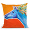 Horse Like The Wind Throw Pillow By Dawgart - All About Vibe