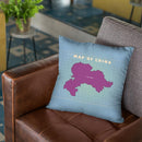 Upside Down China Throw Pillow By American Flat - All About Vibe