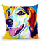 Lou Throw Pillow By Dawgart - All About Vibe