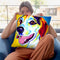 Lou Throw Pillow By Dawgart - All About Vibe
