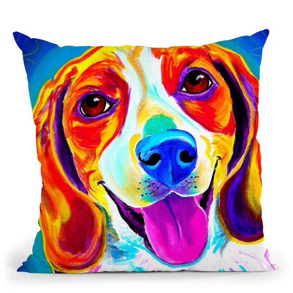 Lucy Throw Pillow By Dawgart - All About Vibe