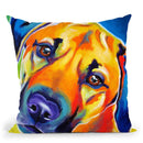 Lulu Throw Pillow By Dawgart - All About Vibe