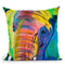 Pachyderm Throw Pillow By Dawgart - All About Vibe