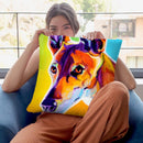 Pharoah Hound Linus Throw Pillow By Dawgart - All About Vibe