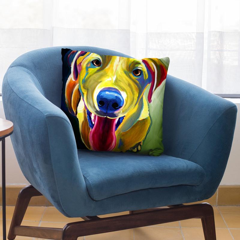 Spencer Throw Pillow By Dawgart - All About Vibe