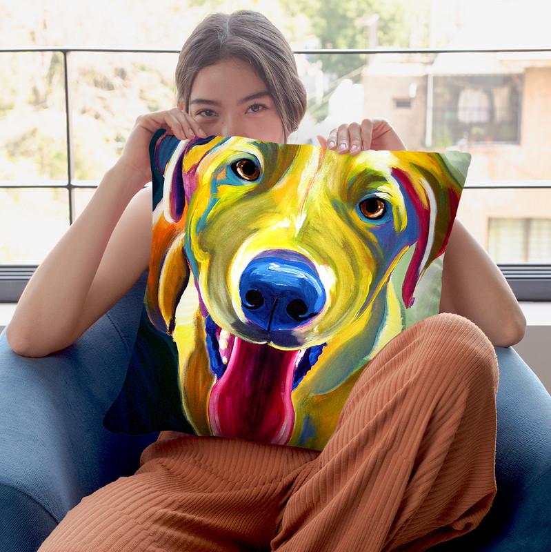 Spencer Throw Pillow By Dawgart - All About Vibe