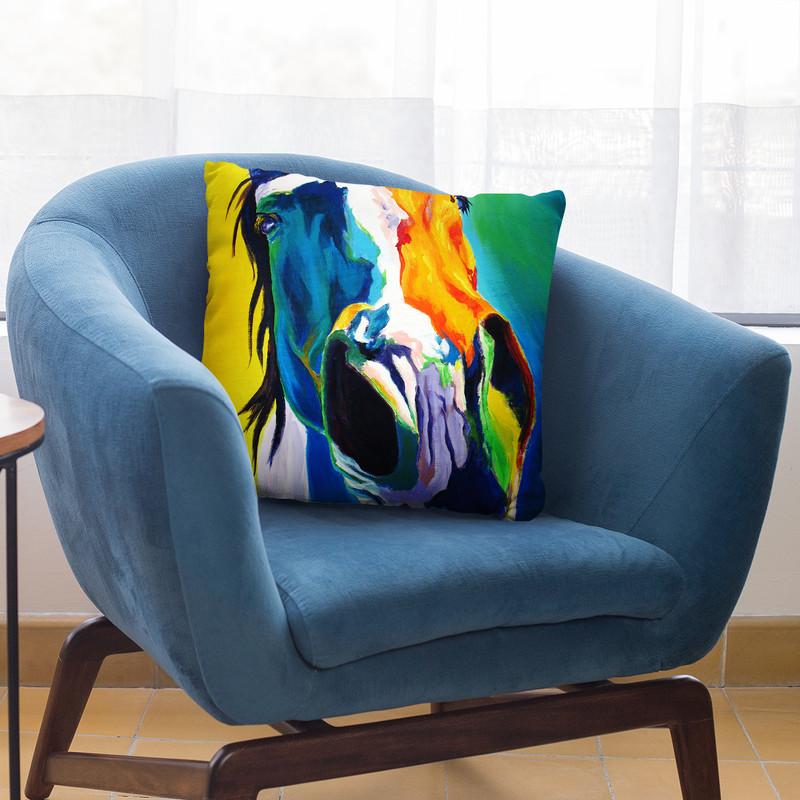 Up Close And Personal Throw Pillow By Dawgart - All About Vibe