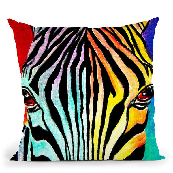 Zebra Throw Pillow By Bob Weer - All About Vibe