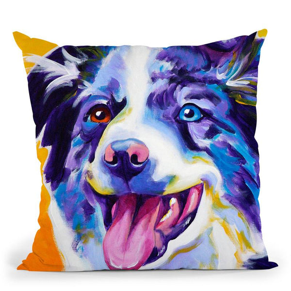 Aussie Three Throw Pillow By Dawgart - All About Vibe