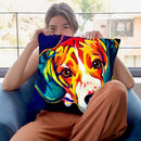 Beagle Bailey Throw Pillow By Dawgart - All About Vibe